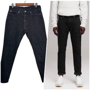 Abercrombie & Fitch | Black Faded Wash Athletic Fit Skinny Stretch Jeans | 32x30